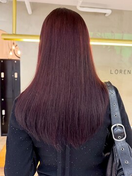 ローレン(LOREN) 透明感髪質改善ベージュダブルカラーミルクティーグレージュ