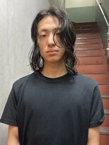 ワビ 本町店(wabi) メンズミディアムレイヤーパーマ