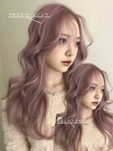 イェッカ パビル(YECCA pabil)&nbsp;色落ちホワイトのペールピンク