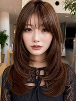 ミンクス 銀座店(MINX)&nbsp;ロングレイヤーナチュラルブラウン【MINX齊藤】