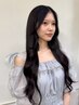 【エクステ】カット＋カラー＋人毛シールエクステ60本【原宿/表参道】