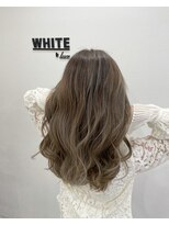 アンダーバーホワイト 阪神西宮店(_WHITE)&nbsp;白髪染も染まるナチュラルバレイヤージュ　デザインカラー