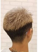 フェードカット/スパイキー/スキンフェード/アップバング