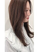 ヘアーサロン トランク(TRUNK)&nbsp;ベールカラー　ブラウンベージュ　レイヤースタイル