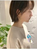 【三ツ井純】透明感カラーアッシュベージュ レイヤーボブ20代