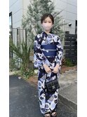 浴衣で花火大会へ！　編み込み編み下ろしスッキリヘアセット