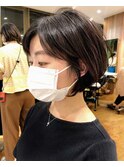 絶壁解消*似合わせ丸みショートボブ〔銀座/有楽町/新橋〕