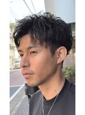 メンズスパイキーショートスパイラルパーマ