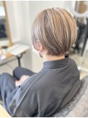 【志治幸佳】ショート×ハイトーン/ミルクティーアッシュ