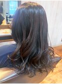 20代30代髪質改善カラーグレージュ透明感毛先パーマ透け感