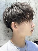 ツイストスパイラルパーマメンズパーマ波巻きパーマツーブロック
