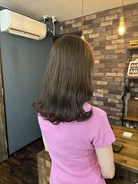 ユニコヘア(unico hair) ミディアム×オリーブ