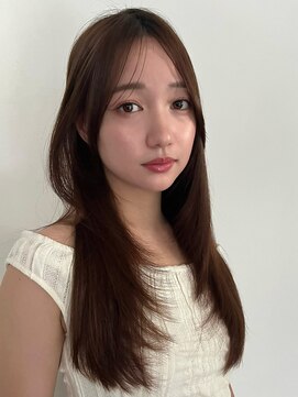 ディーエックス スリー(Dxxxx III) ・ロング顔まわりレイヤー・ココアブラウン　TOMOKI