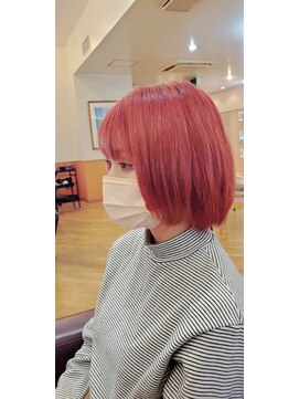松本平太郎美容室 浦安店 ピンクカラー/30代40代50代60代