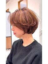 マッシュアンドマッシュアヴェダ ららぽーと福岡店(mash&mash AVEDA)&nbsp;40代50代60代ふんわり大人ショートボブ