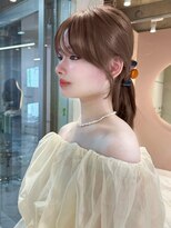 グロー 大宮(GLROW) 前髪顔まわりくびれレイヤーメルティカラー似合わせカットharuhi