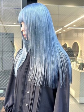 ソル バロール 表参道(SOL .valor) ハイトーンカラー顔周りレイヤーブロンドペールピンクシルバー