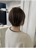 福山美容室carry くびれショートナチュラルハイライト20代30代