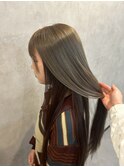 オリーブベージュ×髪質改善トリートメント