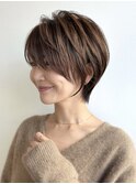 30代40代50代絶壁解消ひし形小顔前下がり大人ショートボブNAYU
