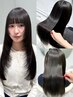 【Misaki限定】カット+髪質改善/中性ストレート+TR+炭酸泉 ￥25850→￥24500