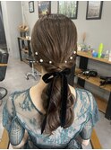 【WAVY hair set】上品なローポニー