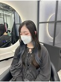 インナーカラー × ブルーシルバー