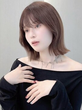 ロンドポレール 北千住(Lond polaire) くびれヘア/アプリコットオレンジ/レイヤーカット/ブリーチなし