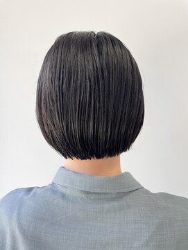 ヘアー アイス 御器所本店(HAIR ICI) 20代30代夏◎暗髪カラーレイヤーボブパーマ小顔ショート