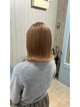 パーミルヘアーピピ(permille hair pipi) 外ハネボブ×ブロンド