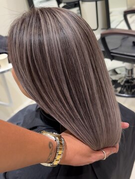 ハーパーズ 渋谷(harpers) 中明度ラベンダーベージュミディアムバレイヤージュ