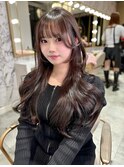 《韓国ヘア》韓国レイヤー＊アッシュブラウン