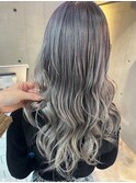黒髪/クラゲヘアー/オリーブグレー/小顔／ココアベージュ/春日部