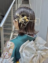 ケンジ 横浜(KENJE)&nbsp;振袖/成人式/ボブアレンジ/水引/ヘアアレンジ