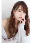 オレンジブラウンで柔らかい印象に
