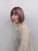 ガーデンタチカワネクスト(garden tachikawa next) シアーピンクベージュ顔まわりレイヤーボブ