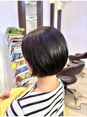 ボブ#丸み#髪質改善トリートメント#津田沼ショートカット
