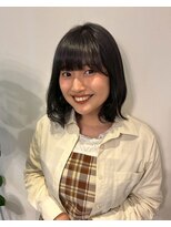 ホワイトストーン WHITE STONE 大人可愛い♪ナチュラル外ハネミディボブ似合わせカット