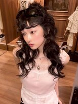 ユルク(JURK nagoya) 栄/ミルクティーブロンド/ダークブルー/デジタルパーマ