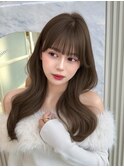 レイヤーカット　韓国前髪　韓国ヘア　顔周り 2wayバング