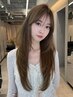 【遠藤指名】カット＋艶カラー＋コスメストレート（前髪顔まわり美髪矯正）