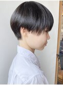 【morio原宿】刈り上げショート／前下がり／前髪あり