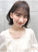 美髪薄めバング大人可愛い20代30代40代◎似合わせカット小顔