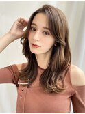 吉武満里奈20代30代40代韓国レイヤーカールミディアムセミディ