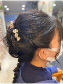 ハーフアップ