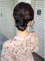 フェリーチェ(Felice)&nbsp;アップスタイル　大人キレイアップ　お呼ばれヘア　シニヨン