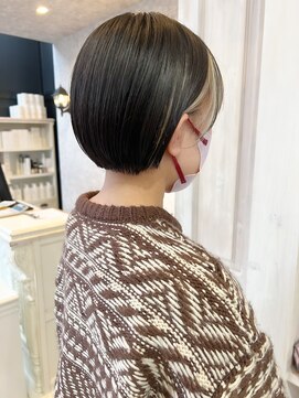 キャアリー(Caary) 福山市美容室Caary20代30代似合わせカットぱつんとミニボブ
