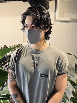 ノアソルテ 名古屋 栄(NOA solte.) NOA solte. メンズミディアム/メンズスパイラルパーマ/ロン毛