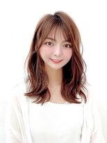 ロングレイヤーグレージュカラーブリーチなしカラー20代30代40代