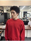 メンズスパイキーショート大人ヘア